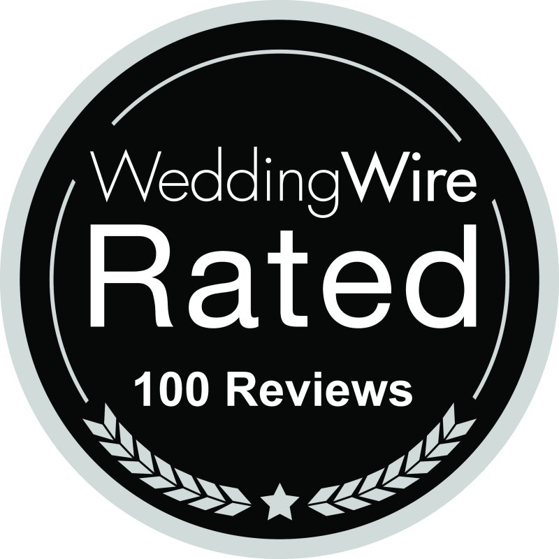 Wedding Wire 100 Reviews Logo